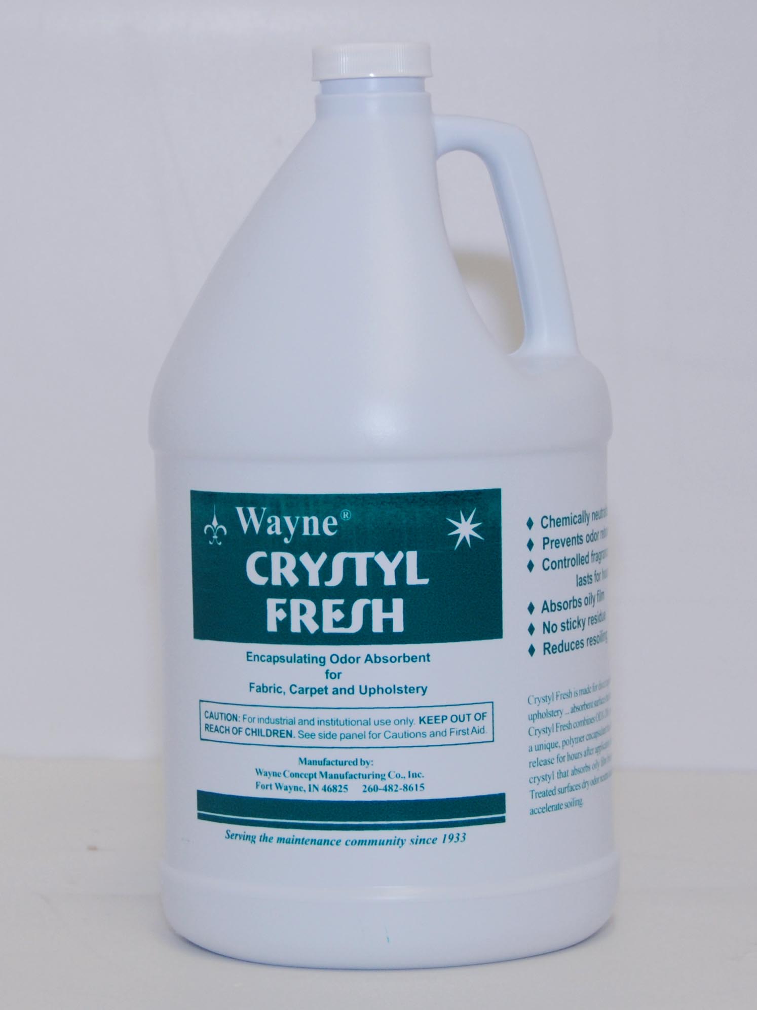 CRYSTYL FRESH FABRIC DEODORANT, 1GAL The Janitors Supply Co., Inc.